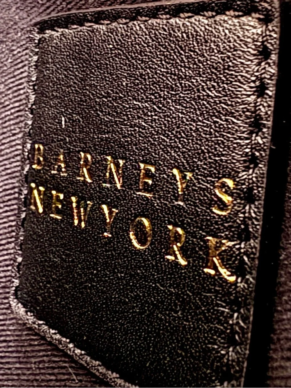 Barneys New York Black Leather Top-Handle Tote